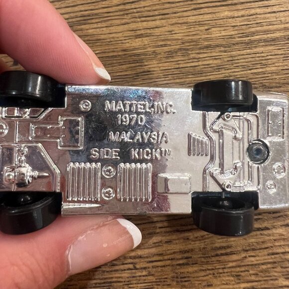 Vintage 1970 Hot Wheels Redline Side Kick Diecast Car Blue Mattel - Picture 7 of 7